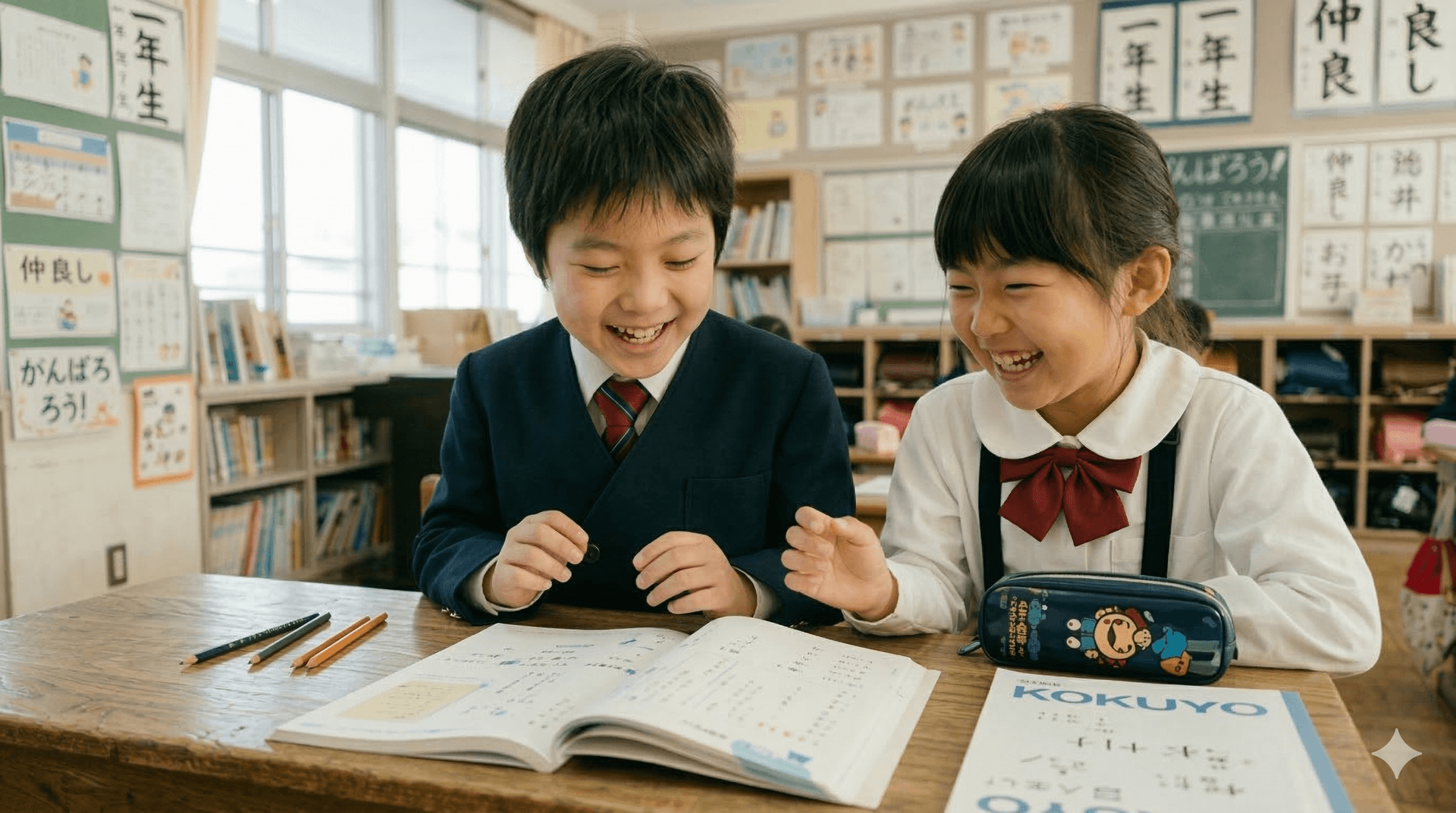 教室で楽しく学ぶ子どもたち